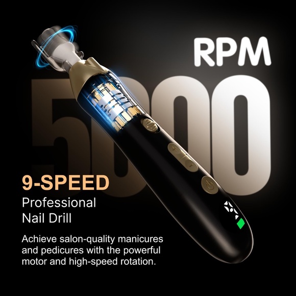 BLACK AND GOLD RECHARGEABLE CORDLESS DRILL - Picture 2 of 12